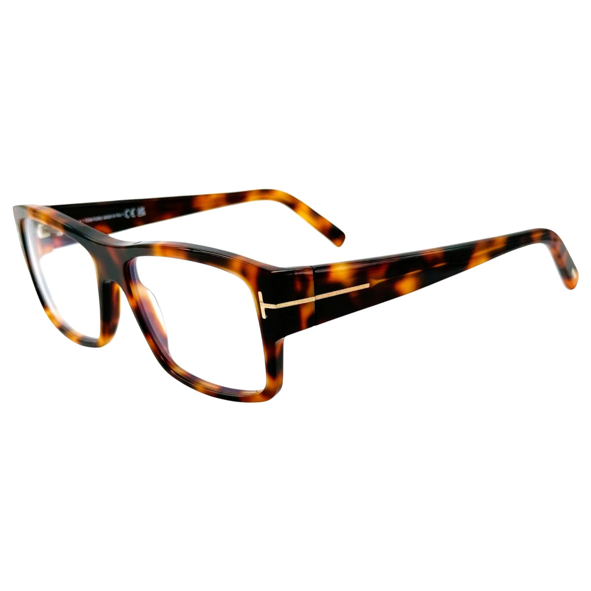 Tom Ford FT5941-B 053 Brown Rectangle Eyeglasses 55mm Eyeglasses
