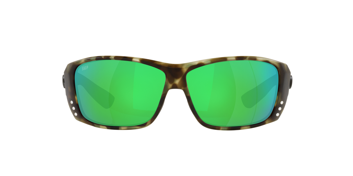 Costa del Mar 06S9024 902435 61 Green Rectangle Sunglasses 0mm Sunglasses