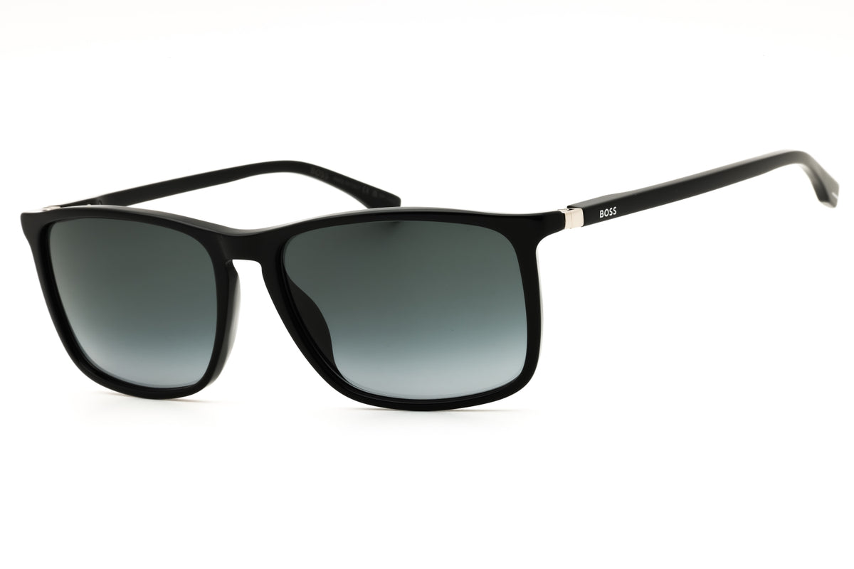 Hugo Boss BOSS 0665/S/IT-0807 9O BLACK Rectangular Sunglasses 57mm