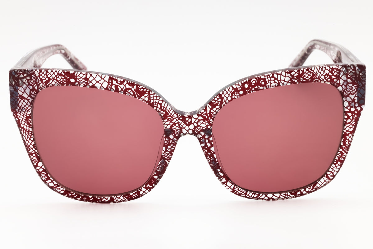 Bebe BB7248 - GENERIC CASE INCLUDED-612 BERRY LACE Rectangular Sunglasses 56mm Sunglasses