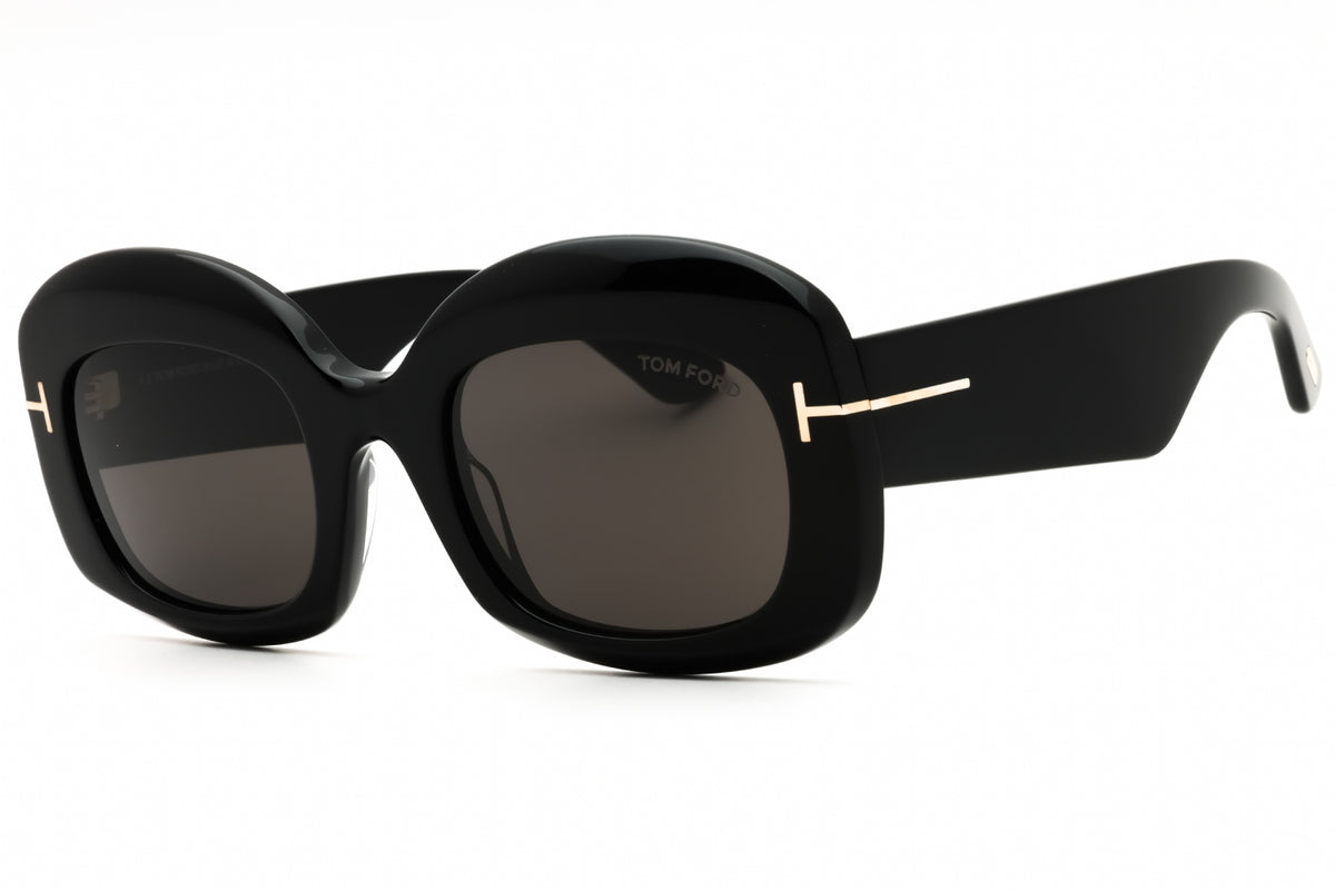 Tom Ford FT1219-01A shiny black Oval Sunglasses 53mm