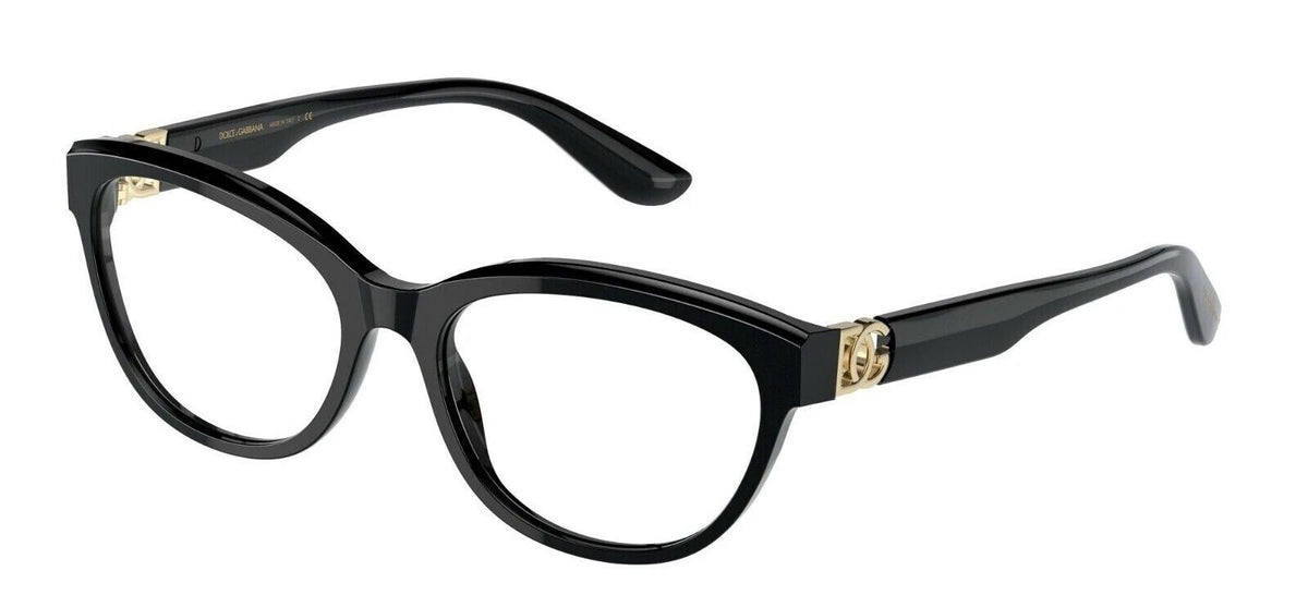 Dolce Gabbana 0DG3342-501-55 Black Square EYEGLASSES 55mm Eyeglasses