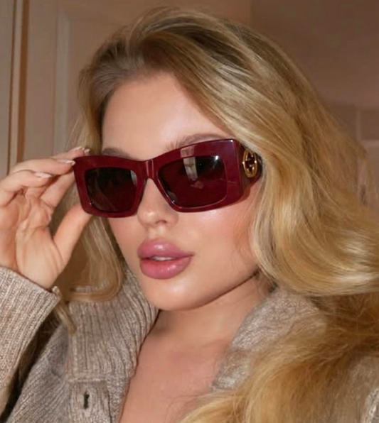 Gucci GG1842S-005-53 sunglasses in pink frame with red lenses