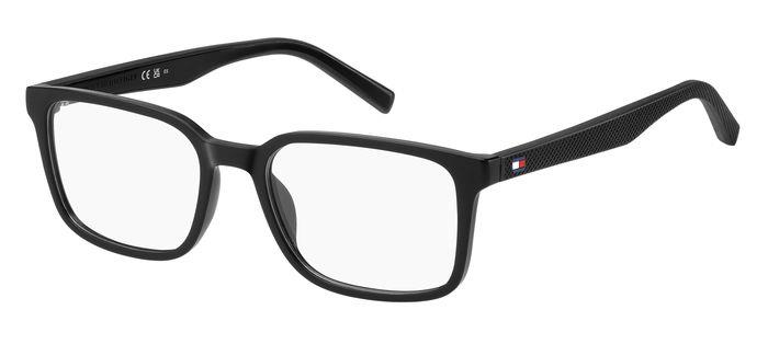 Tommy Hilfiger TH2049-003-53 Matte Black Rectangle Eyeglasses 53mm Eyeglasses