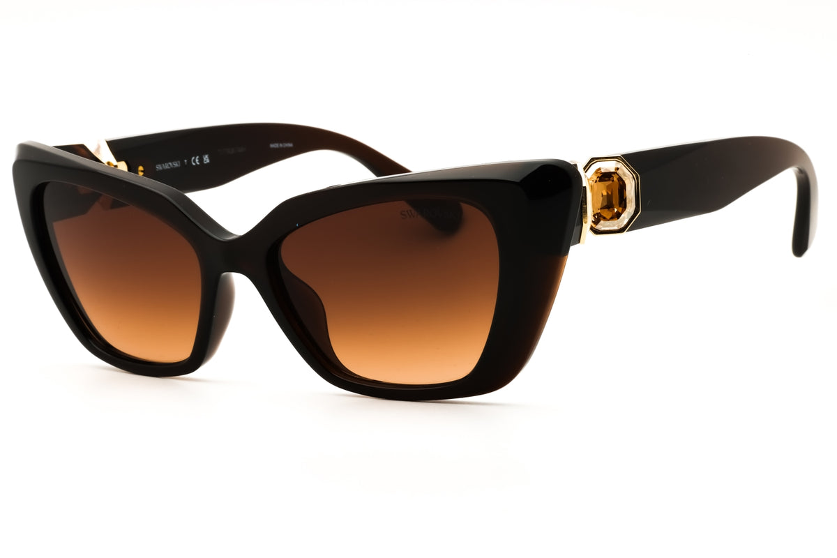 Swarovski SK6047-108474 Transparent Brown Cat eye Sunglasses 54mm Sunglasses