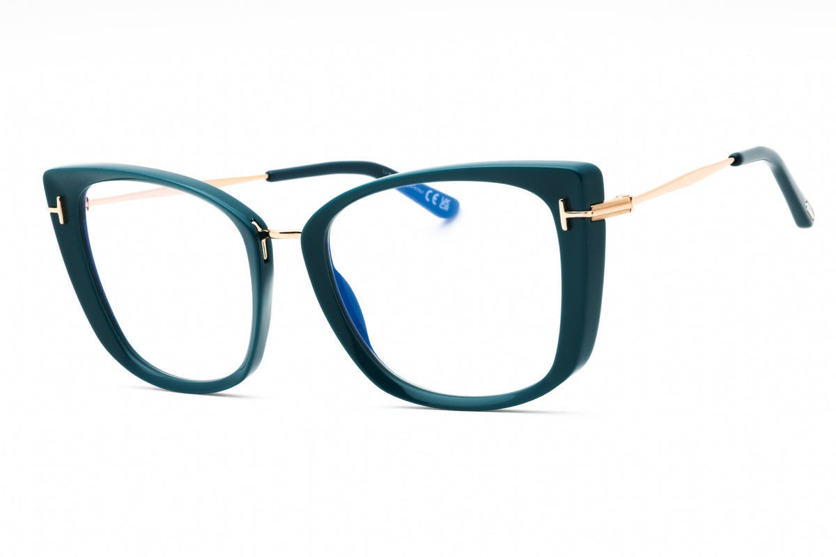 Tom Ford FT5816-B-089 turquoise Cat eye Eyeglasses 53mm Eyeglasses