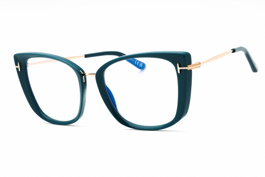 Tom Ford FT5816-B-089 turquoise Cat eye Eyeglasses 53mm Eyeglasses