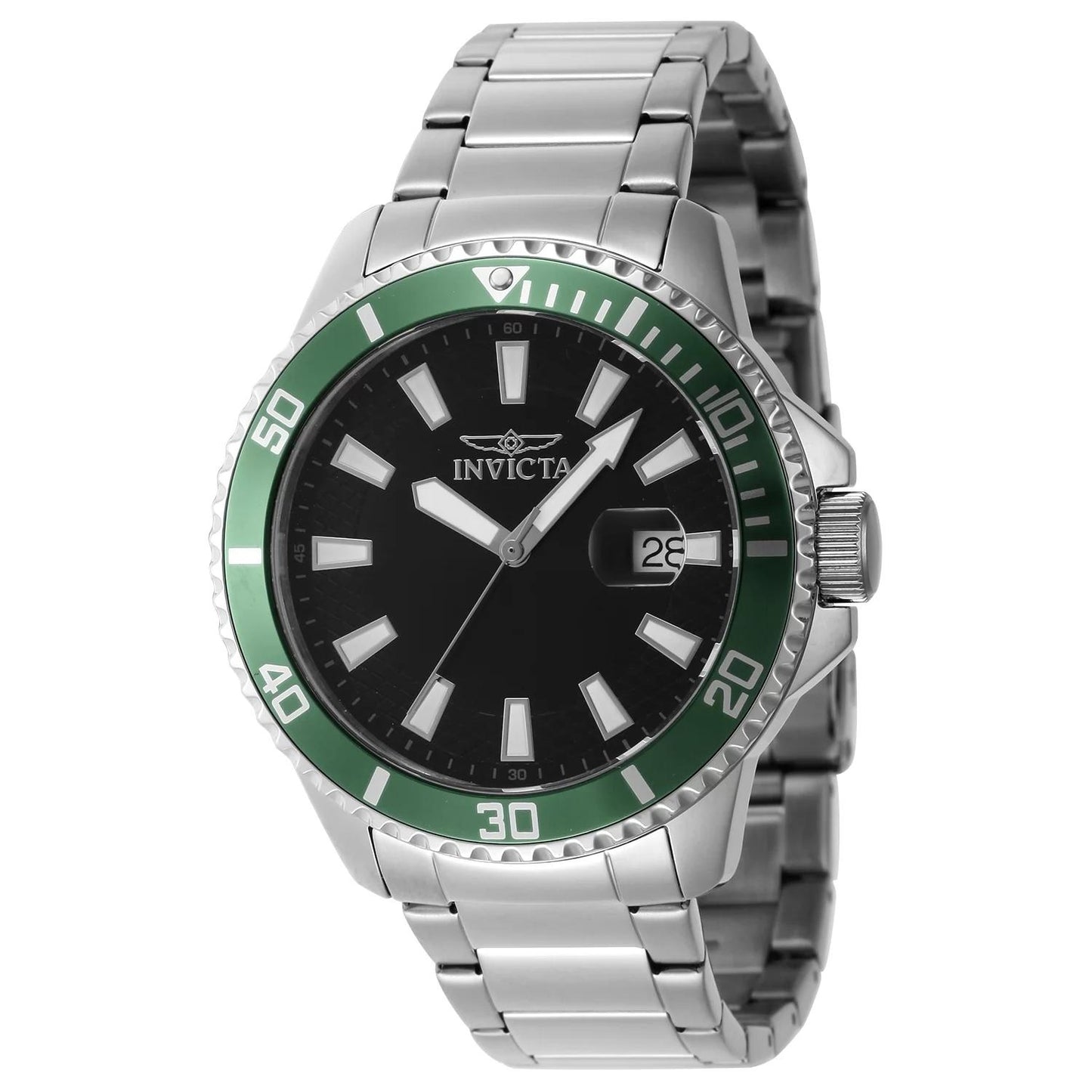 Invicta 46075 46075 Watch - Black Dial Stainless Steel Band