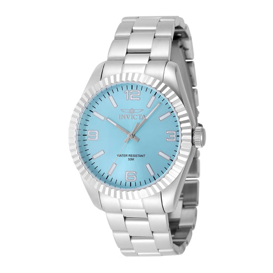 Invicta 48905 Quartz Watch Blue Dial Stainless Steel 36mm Lady