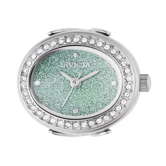 Invicta 49597 watch with green dial and stainless steel band