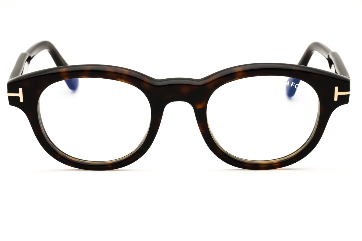 Tom Ford FT6121-B-052 dark havana Round Eyeglasses 47mm Eyeglasses