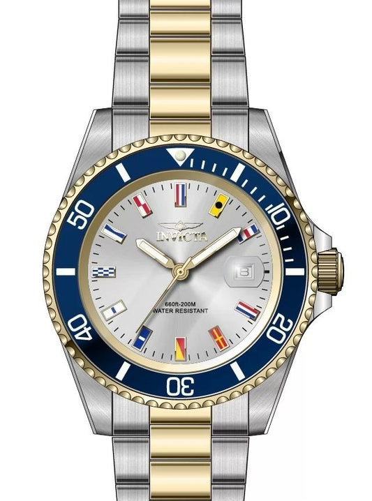 Invicta 49887 watch with silver dial and stainless steel band
