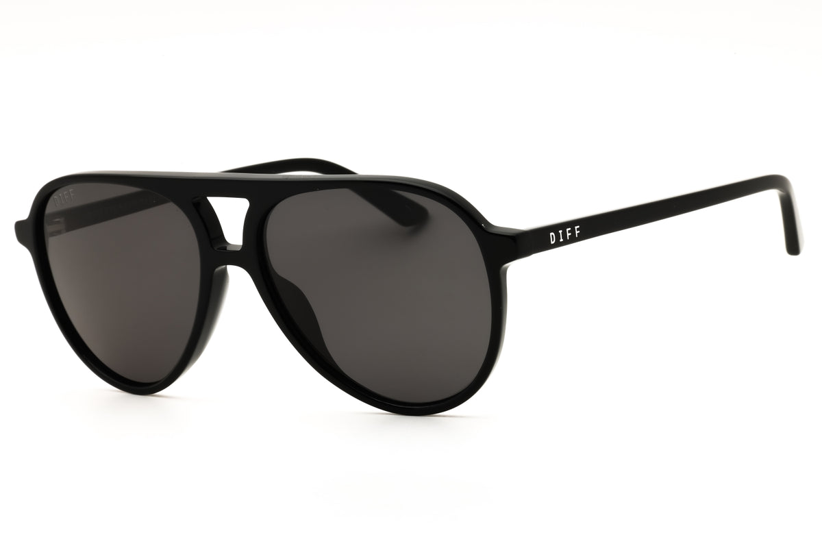 DIFF Eyewear TOSCA II-DE01-0638 BLACK Oval Sunglasses 56mm Sunglasses