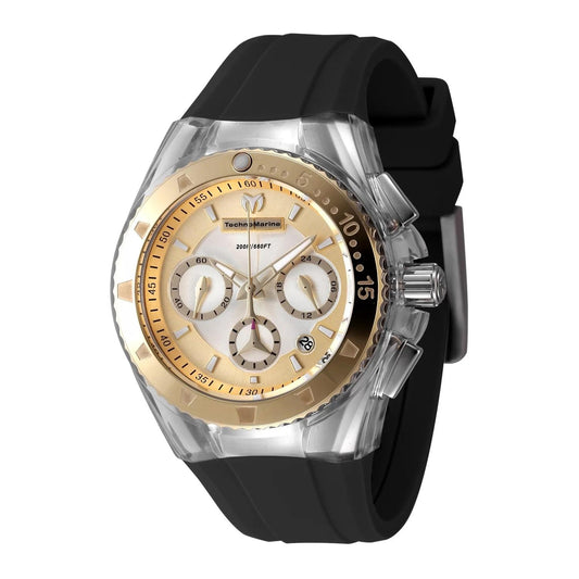 TechnoMarine TM-116002 watch with white dial and silicon band