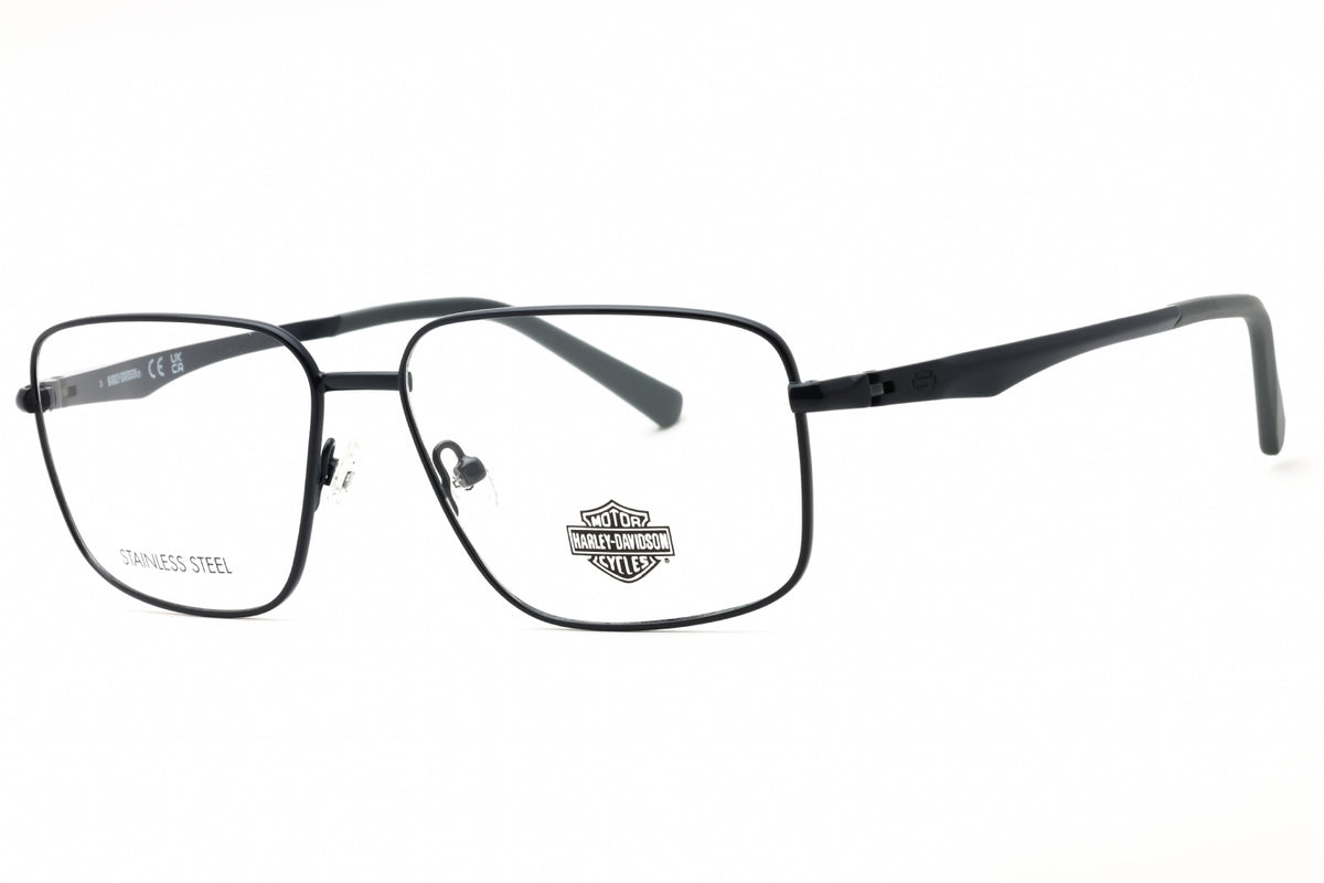 Harley Davidson HD50064-091 matte blue Rectangular Eyeglasses 58mm