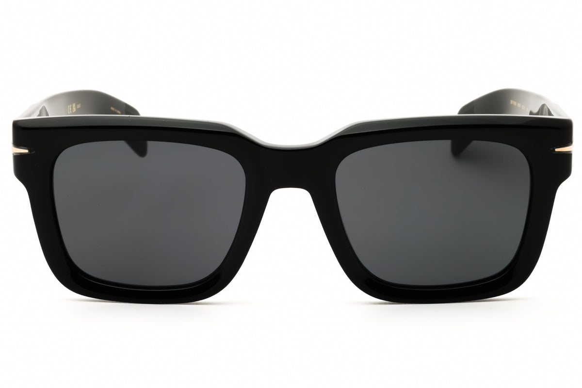 David Beckham DB 7100/S-807 BLACK Rectangular Sunglasses 52mm Sunglasses