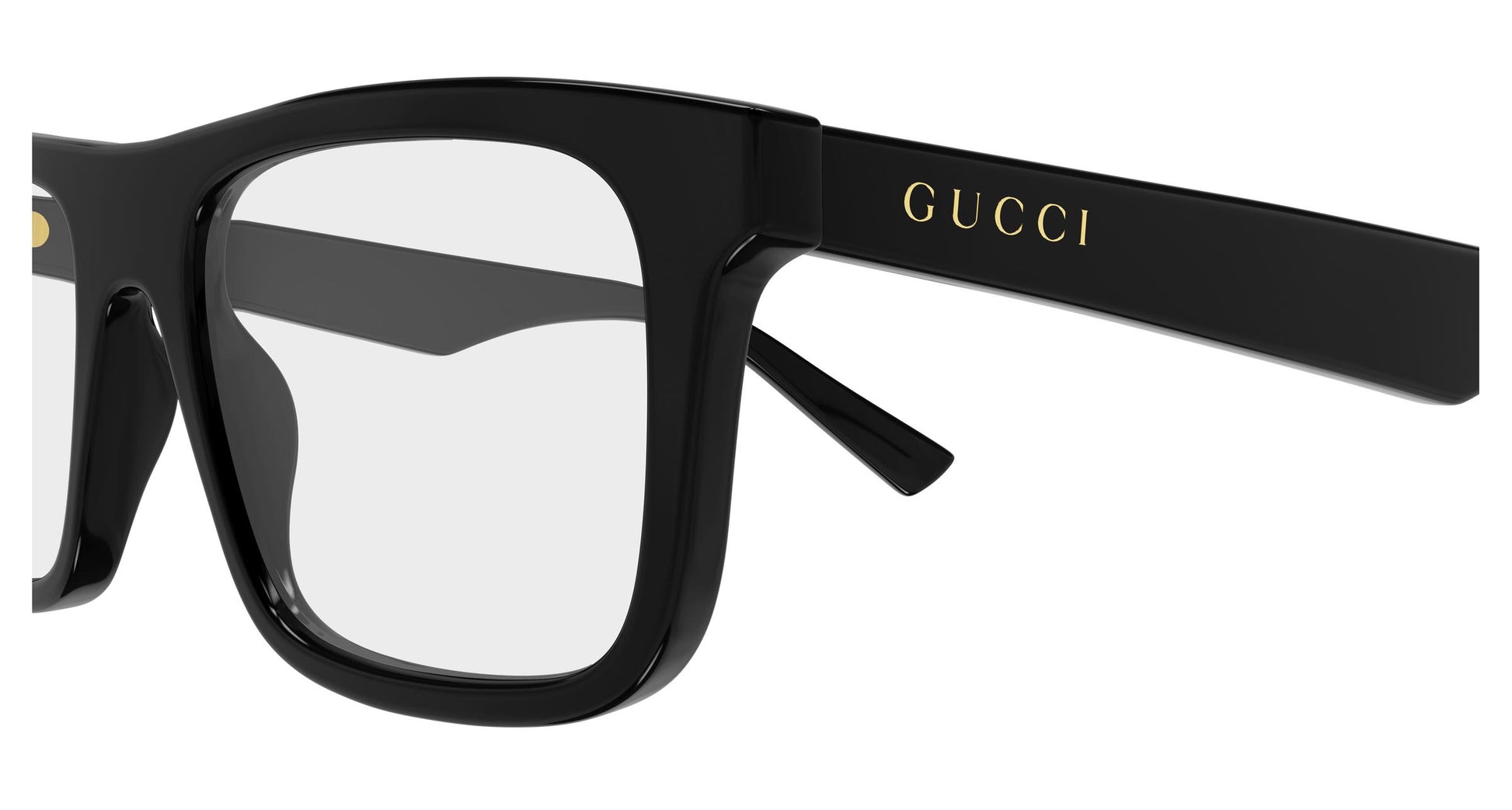 Gucci GG2184o-001 eyeglasses in black frame with clear lenses