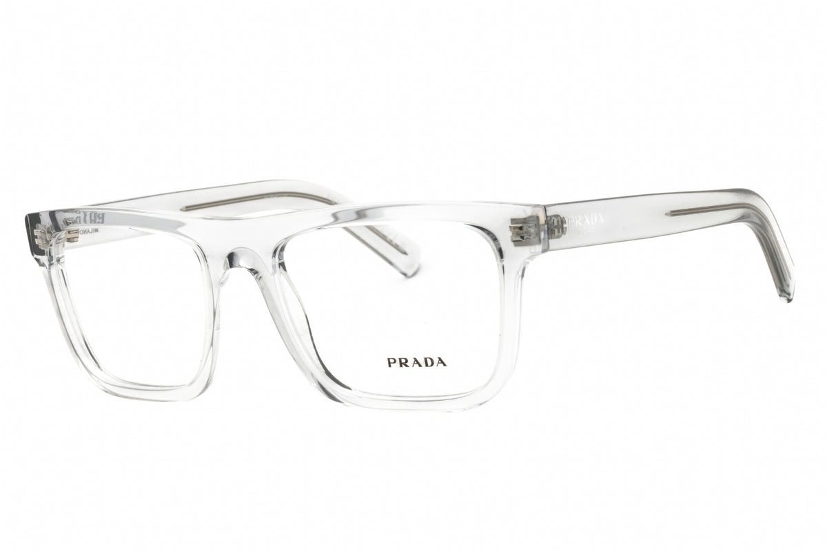 Prada 0PR C03V-17P1O1 Crystal Grey Rectangular Eyeglasses 55mm Eyeglasses