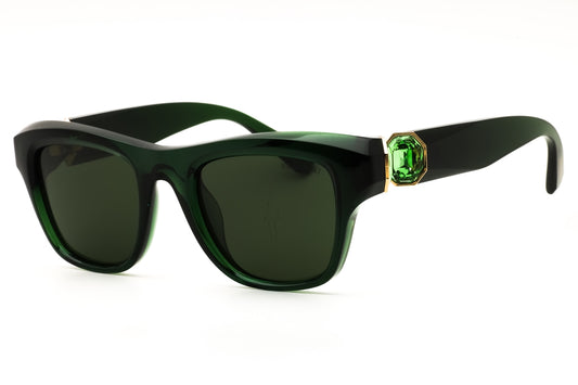 Swarovski SK6056U-108171 Milky Dark Green Rectangular Sunglasses 50mm