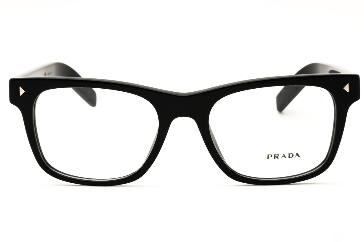 Prada 0PR A13V-16K1O1 Black Rectangular Eyeglasses 54mm Eyeglasses