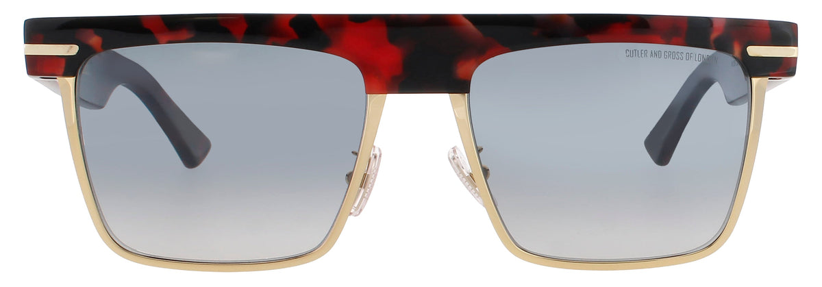 Cutler And Gross CGSN-1359-56-03 CRIMSON / GOLD  Women's Sunglasses 56mm Sunglasses