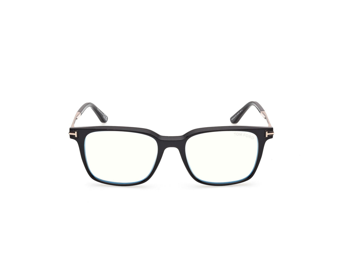 Tom Ford FT6124-B-53001-53 Shiny Black Square  53mm Eyeglasses