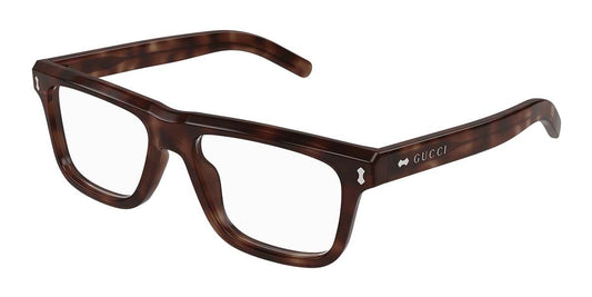 Gucci GG1525O-003 Havana Rectangular Eyeglasses 54mm