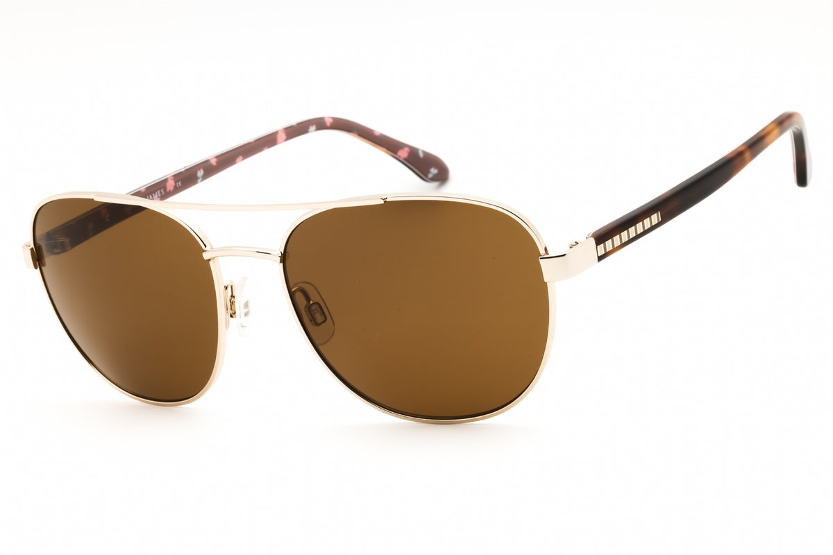 Draper James DJ7040-717 GOLD Aviator Sunglasses 56mm Sunglasses