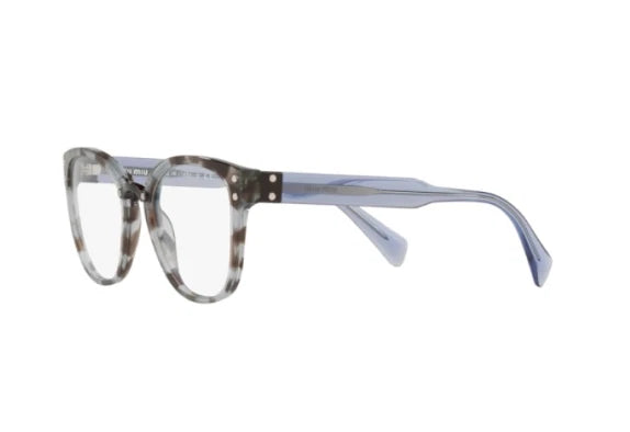 Miu Miu 0MU04QV-UAH1O1-52 Brown Cat Eye EYEGLASSES 52mm Eyeglasses