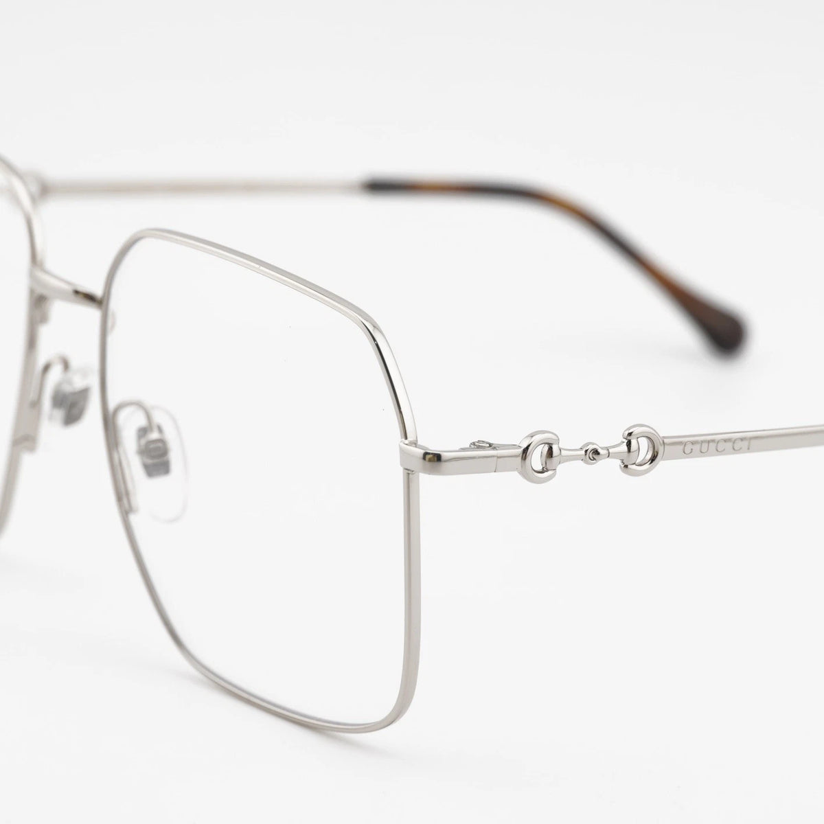 Gucci GG0952O-003-57 eyeglasses in silver frame with clear lenses