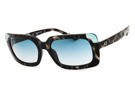 Guess GU7841-89W sunglasses in turquoise frame with gradient blue lenses