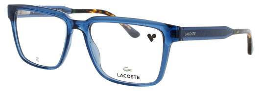 Lacoste L2976-410-55 TRANSPARENT BLUE  Men's Eyeglasses 55mm Eyeglasses