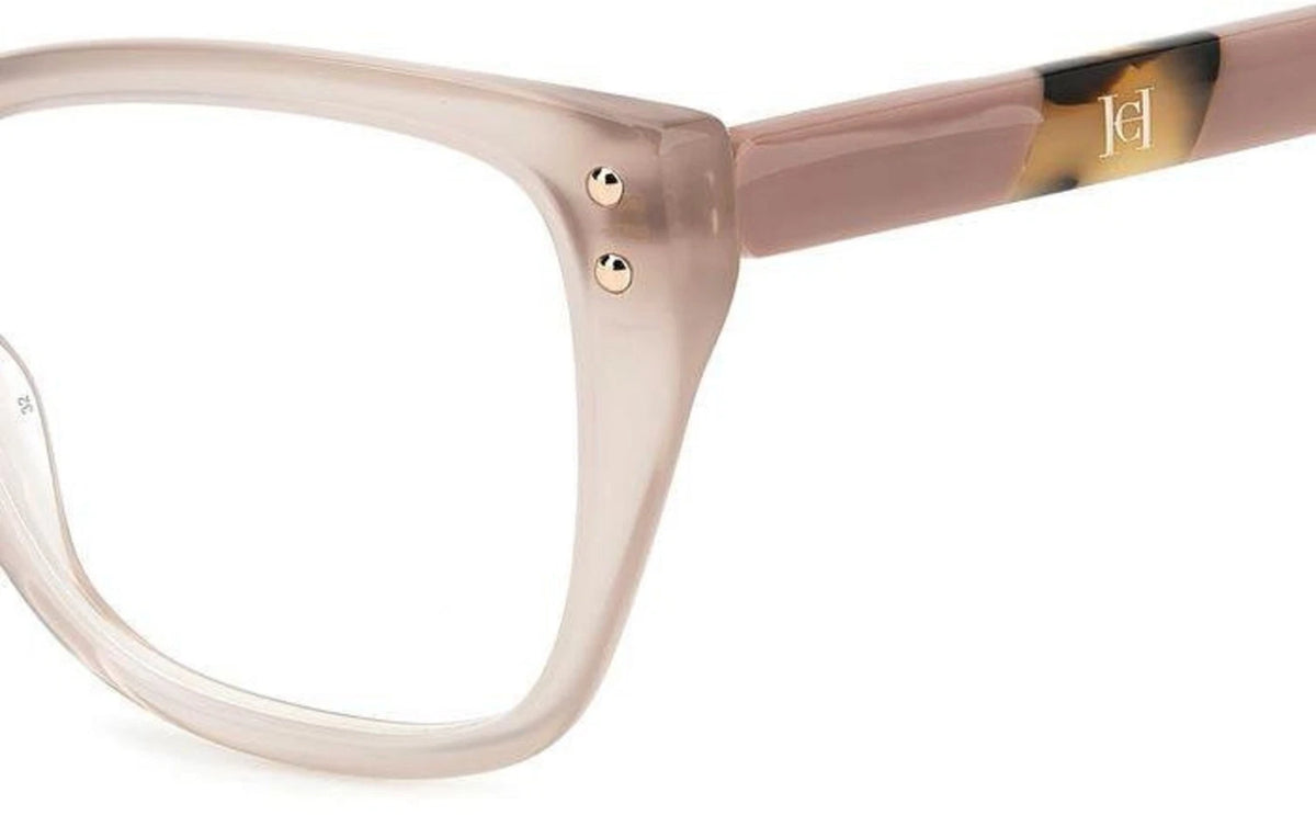 Carolina Herrera HER0191-L93-52 Peach Havana Rectangle Eyeglasses 52mm Eyeglasses