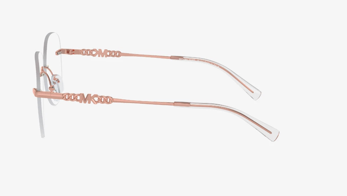 Michael Kors 0MK3077-1108-56 Rose Gold Round EYEGLASSES 56mm Eyeglasses