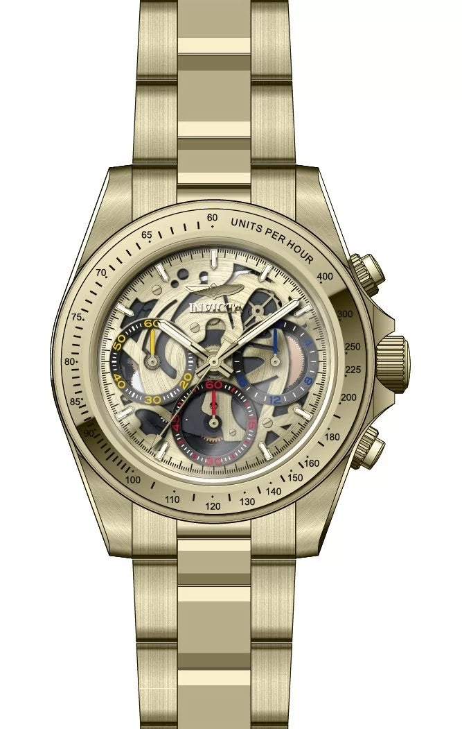 Invicta 50271 Quartz Watch Gold Dial Stainless Steel 39mm Men