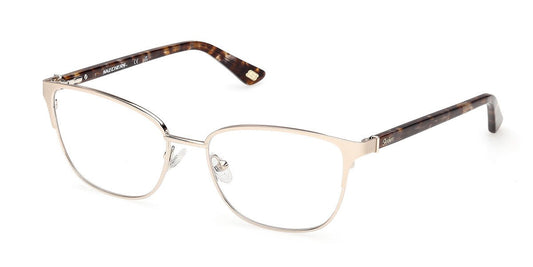 Skechers SE50177-032-54 eyeglasses in pale gold frame with clear lenses