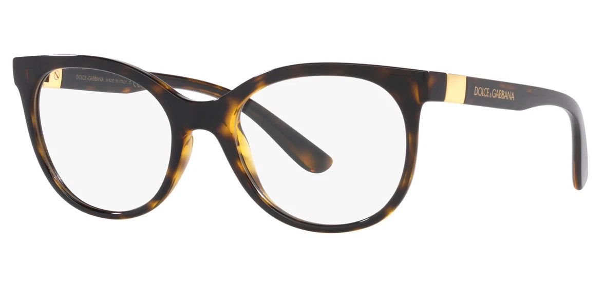 Dolce Gabbana 0DG5084-502-55 Havana Brown Geometric EYEGLASSES 55mm Eyeglasses