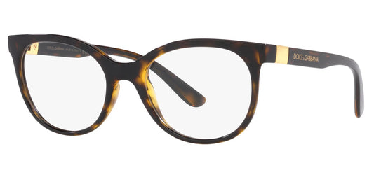 Dolce Gabbana 0DG5084-502-55 Havana Brown Geometric EYEGLASSES 55mm Eyeglasses