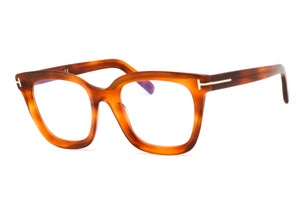 Tom Ford FT5880-B-053 blonde havana Rectangular Eyeglasses 51mm Eyeglasses