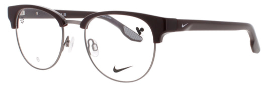 Nike 8402-605-50 BURGUNDY/SILVER  Unisex Eyeglasses 50mm