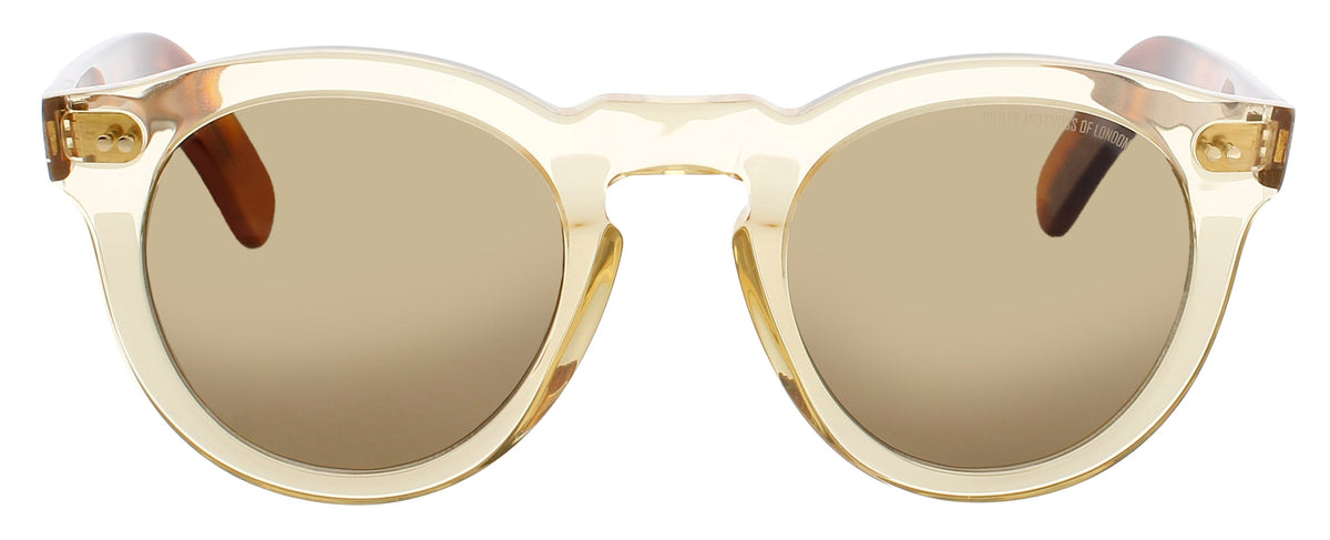 Cutler And Gross CGSN-0734-50-07 CRYSTAL YELLOW HAVANA  Unisex Sunglasses 50mm Sunglasses