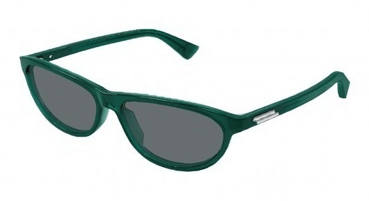 Bottega Veneta BV1497S-003 Green Green Grey  Sunglasses 58mm