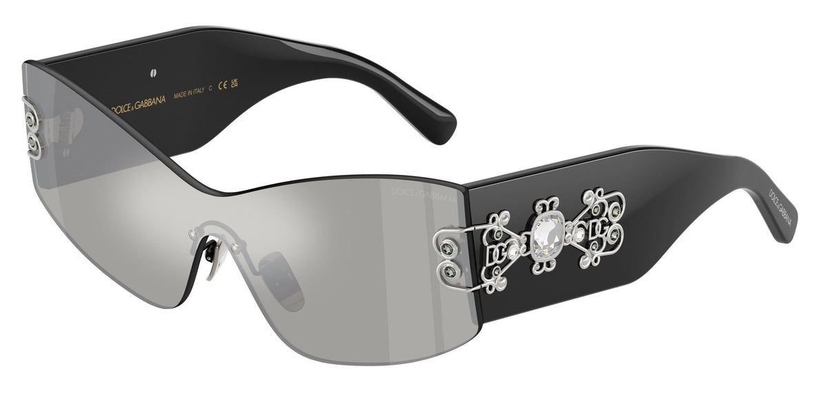 Dolce & Gabbana 0DG4526B-501/6G Black Shield Sunglasses 42mm