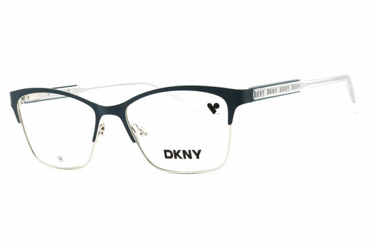 DKNY 53mm eyeglasses in teal frame with clear demo lenses
