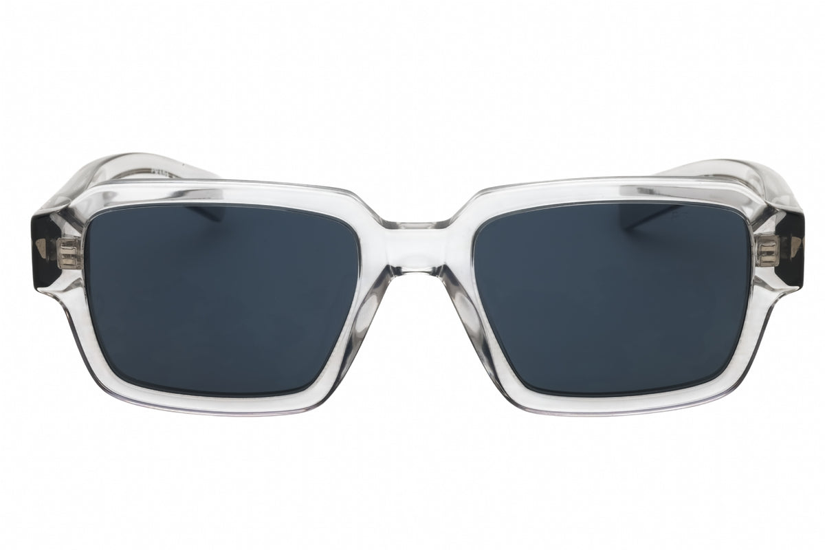 Prada 0PR 02ZS-U430A9 Transparent Grey Rectangular Sunglasses 52mm Sunglasses