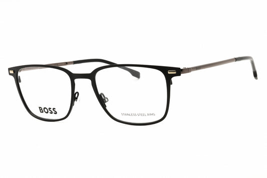 Hugo Boss 1021-0003 00 eyeglasses in matte black frame with clear lenses