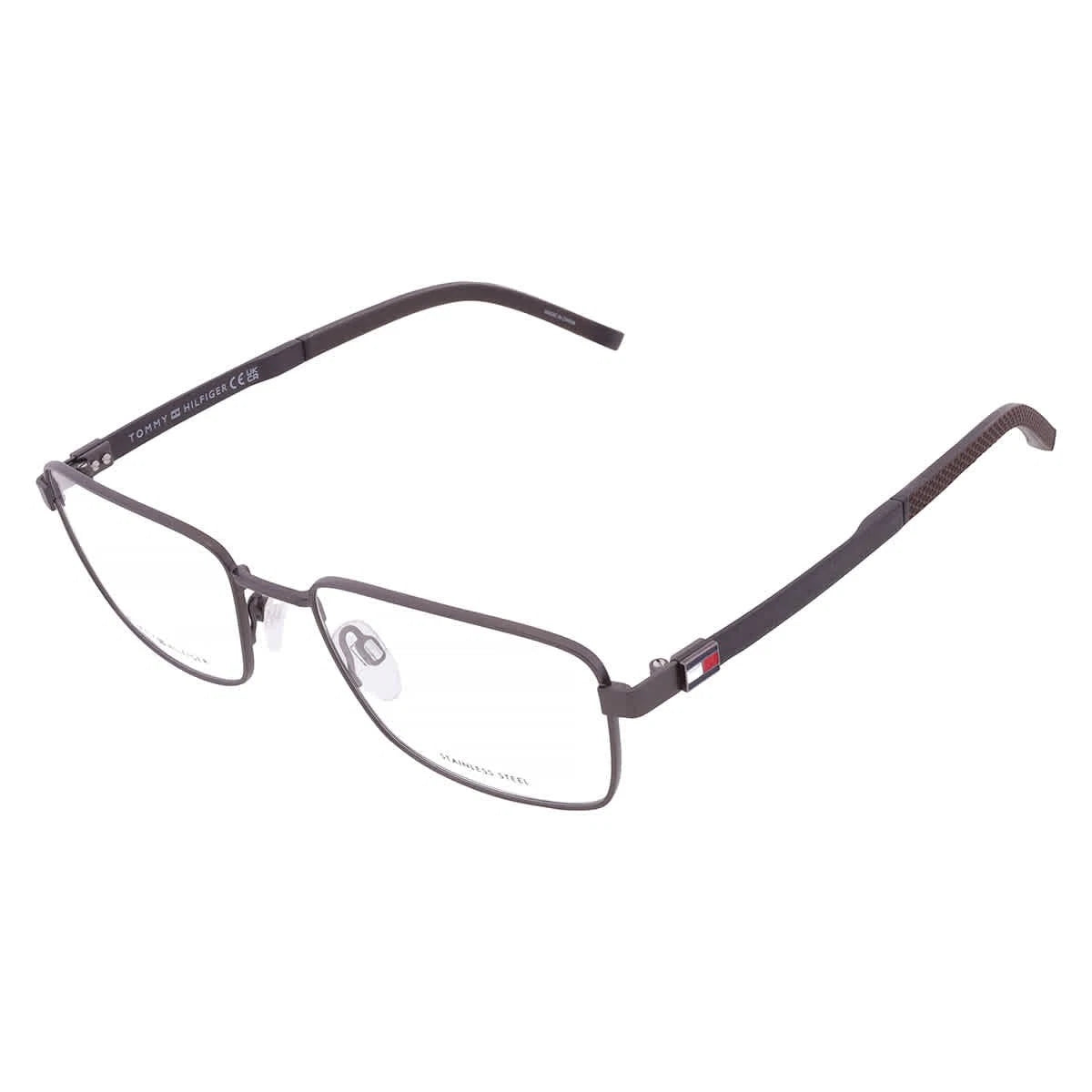 Tommy Hilfiger TH1946-SVK-54 Matte Ruthenium Black Rectangular Eyeglasses 54mm Eyeglasses