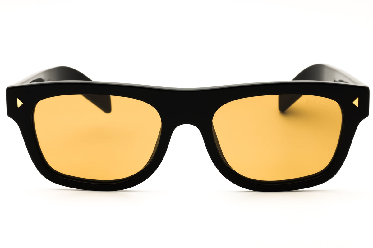 Prada PR B12S-16K60F Black Rectangular Sunglasses 55mm Sunglasses