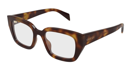 Gucci GG2021o-002 Havana Square Eyeglasses 50mm