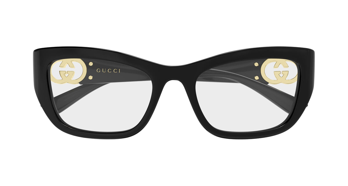 Gucci GG2125o-001 eyeglasses in black frame with clear lenses